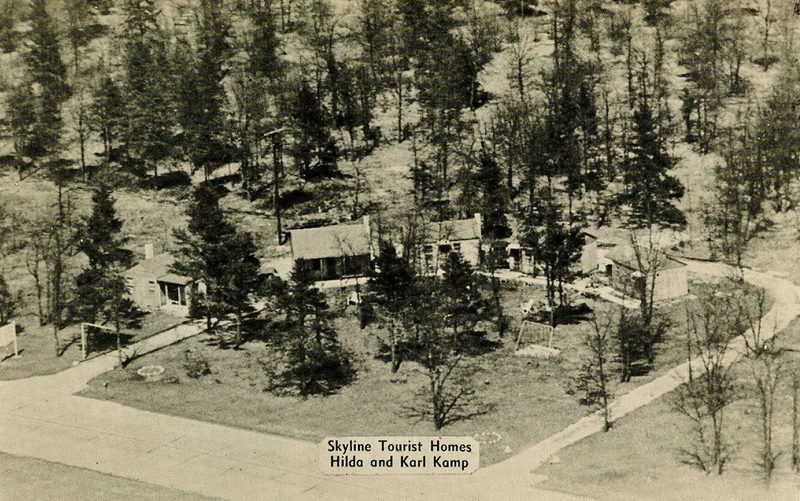 Skyline Tourist Homes - Vintage Postcard (newer photo)